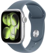 Apple Watch Series 11 42mm Silver Aluminum Case with Sport Band Anchor Blue