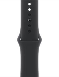 Apple Watch Series 10 46mm Jet Black Aluminum Case with Sport Band, Black