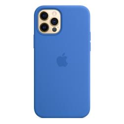 Силиконовый чехол MagSafe для iPhone 12 Pro/iPhone 12, цвет «Капри»